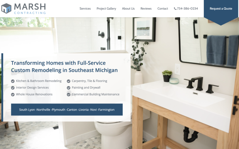 marsh contracting website
